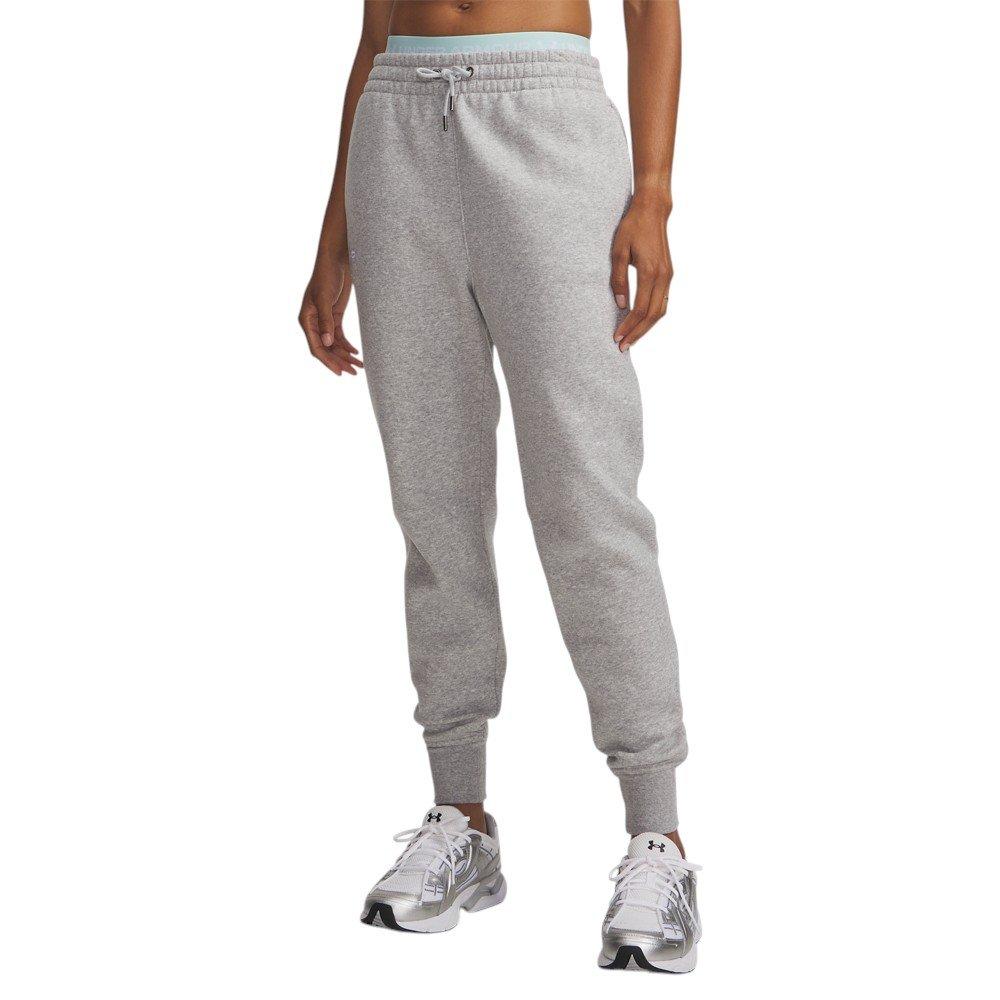 Under Armour Women's Icon Fleece Joggers - Grey/White - GREY/WHITE
